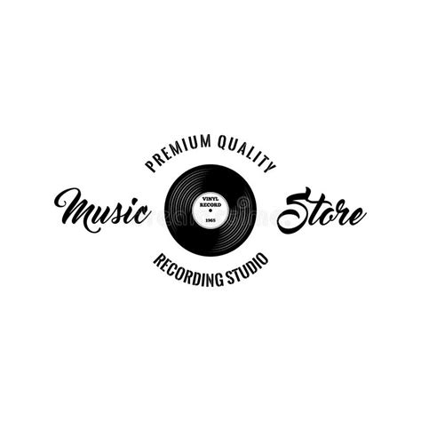 Vinyl Record. Vinyl Records Shop. Retro Vinyl. Music Stote Logo. Vector ...