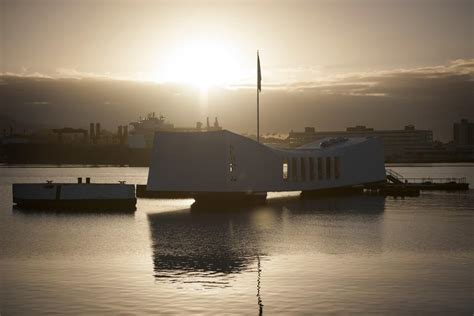 Free Images - sunrise over uss arizona