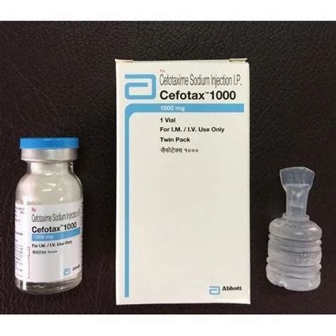 Cefotaxime Injection 1000mg at Rs 36/vial | Marol Naka | Mumbai | ID: 2849214156862