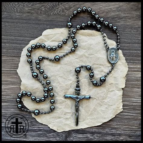 Rugged Rosaries® WWI Battle Beads Combat Rosary in Gunmetal - Etsy