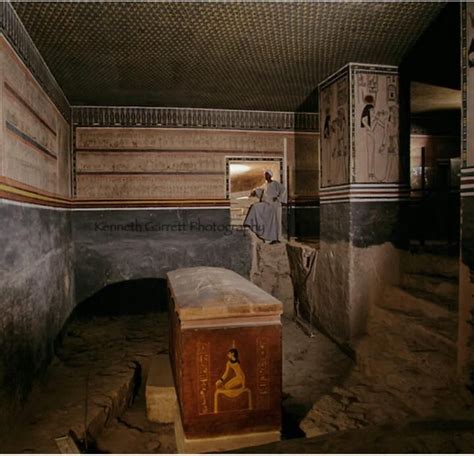 Tomb of Amenhotep II containing red quartzite sarcophagus ; Valley of the Kings, Tutankhamun and ...