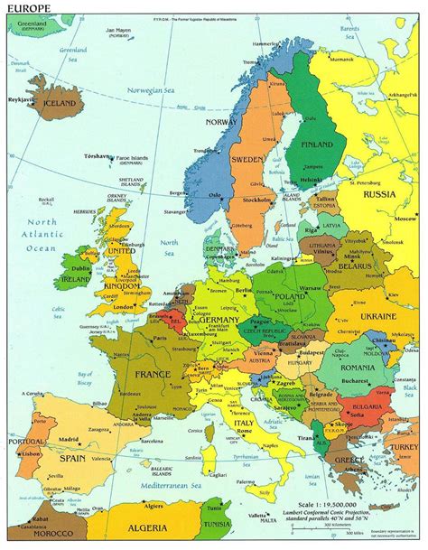 Map of Europe | Map of Europe | Europe Map