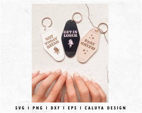 Motel Keychain SVG Keychain Template SVG SVG for Keychain - Etsy Canada