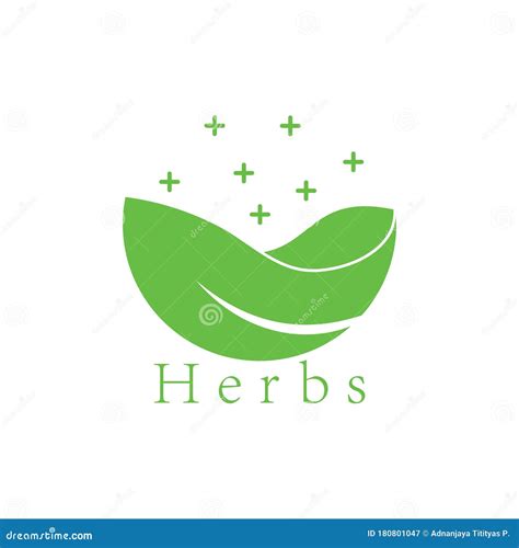 Herbs Leaf Ionic Logo Vector Stock Vector - Illustration of medicine ...