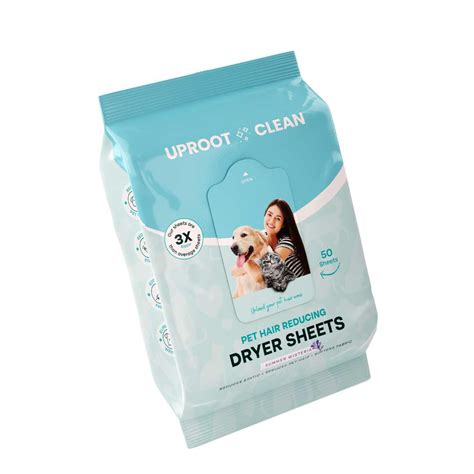 Pet Hair Dryer Sheets, 50 Count | Uproot Clean