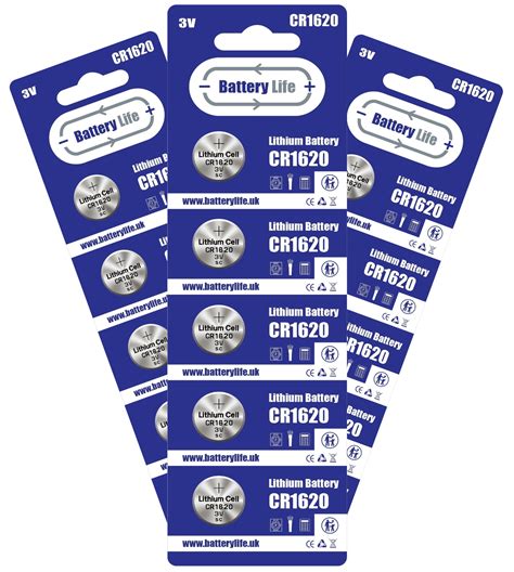 CR1620 Coin Cell Batteries - Battery Life