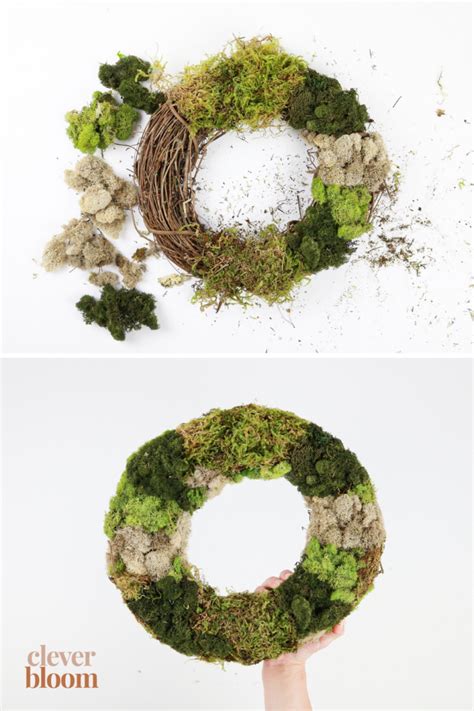 DIY Preserved Moss Wreath - Clever Bloom