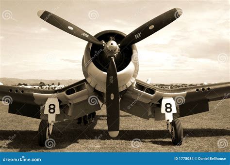 Corsair Fighter Plane stock photo. Image of three, airfield - 1778084