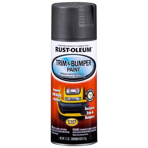 Rust-Oleum Automotive 11 oz. Trim and Bumper Matte Spray Paint-251574 - The Home Depot