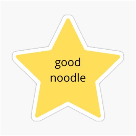 "good noodle star" Sticker for Sale by kkatieray | Redbubble