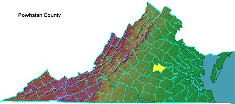 Powhatan County- Geography of Virginia