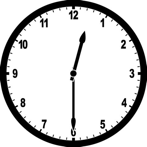 Clock 12:30 | ClipArt ETC