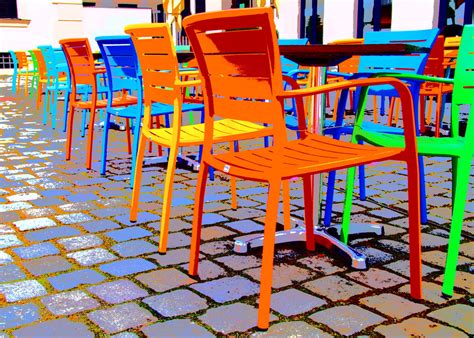 Free Images : bench, seat, city, colourful, backyard, furniture, public space, outdoors ...