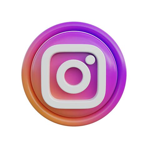 3d ícones de mídia social instagram 9428327 PNG