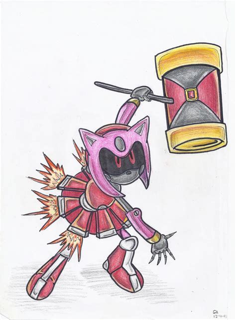 Metal Amy Rose by MarcelineTheKiller on DeviantArt