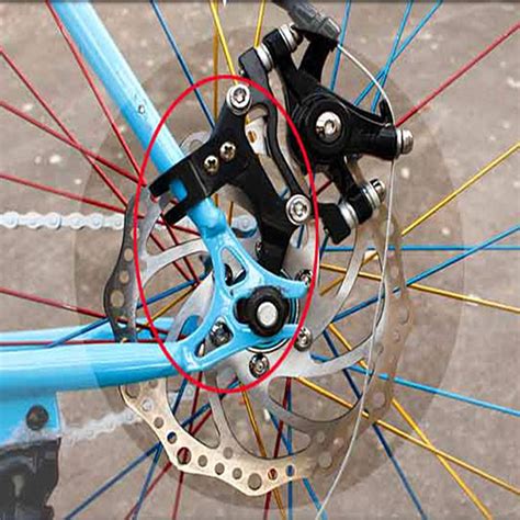 Adjustable Bicycle Bike Disc Brake Bracket Frame Adaptor Road Conversion Rear: Buy Online at ...