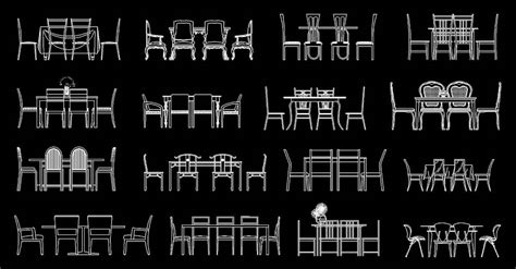 Dining Table Side Elevation Autocad Block - Coffee Table Design Ideas