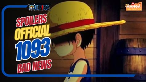 ONE PIECE 1093 official spoiler - BAD NEWS !!! - YouTube