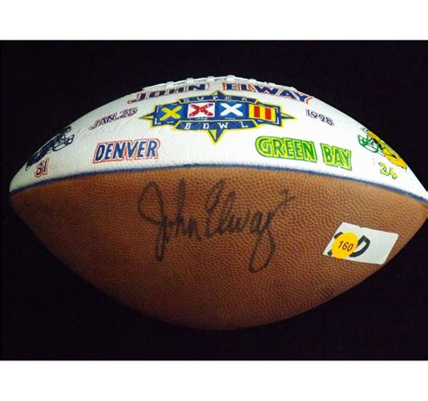 Wilson Official NFL John Elway Super Bowl XXXII Commemorative Football ...