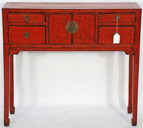 BK0063Y-Chinese-Red-Console-Table | Small Chinese console ca… | Flickr