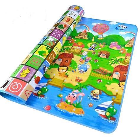 Aunavey Baby Play Mat 71 x 47 inches Extra Large Baby Crawling Play Mat Floor Play Mat Game Mat ...