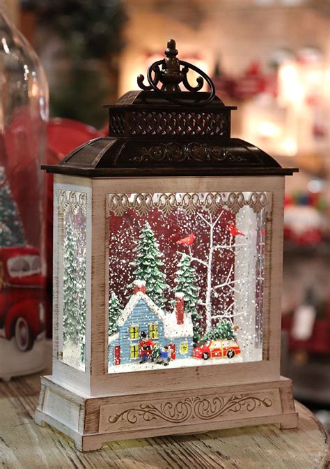 11 Inch Home For The Holidays Lighted Snow Globe With Optional Music S – Lighted Water Lanterns