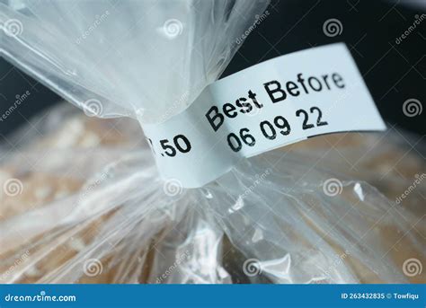 Expiry Date on a Bread Packet Stock Image - Image of detail, packaging: 263432835