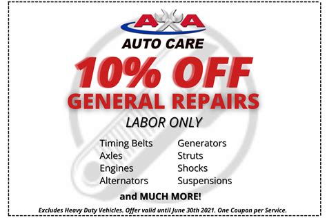 Auto Repair Coupons Las Vegas - AA Auto Care - 702.818.7100