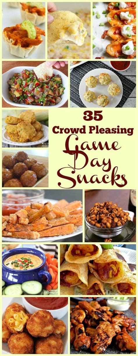 35 Crowd Pleasing Game Day Snacks | Creating My Happiness