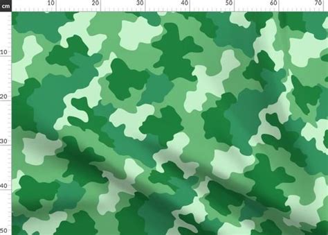 Green Camo Fabric - Green Camo By Kimsa - Shades Of Green Camouflage Outdoors Camping Nature ...