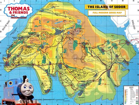 Thomas and Friends: The Modern Series - Sodor Map by ...