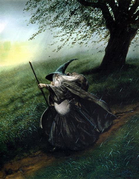 The Lord of the Rings - John Howe Art - Gandalf | Fantasy wizard, Lotr ...