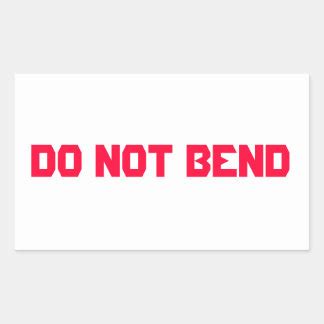 Do Not Bend Stickers | Zazzle