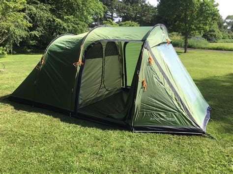 Vango Odyssey 400 Green, Four person tent with large porch/sitting area ...