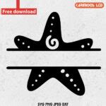 Free Starfish Monogram SVG | Karimoos