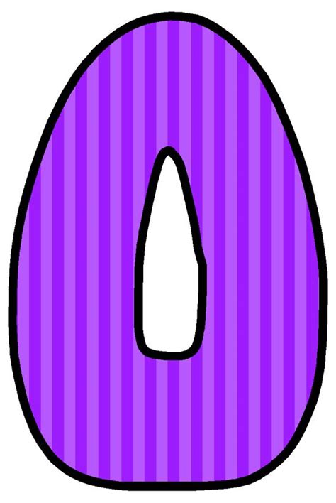 the letter d is purple and black with vertical stripes