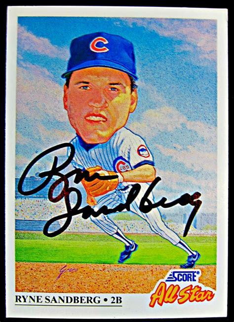 ryne-sandberg-autographed-card - Memorabilia Center