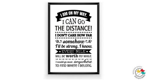 I Can Go the Distance Hercules Quote Printable Postcard - Etsy