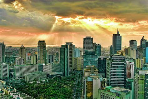 Makati City Skyline Photograph by Andre Salvador