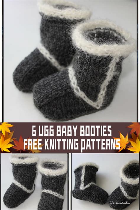 6 FREE UGG Baby Booties Knitting Patterns - iGOODideas.com