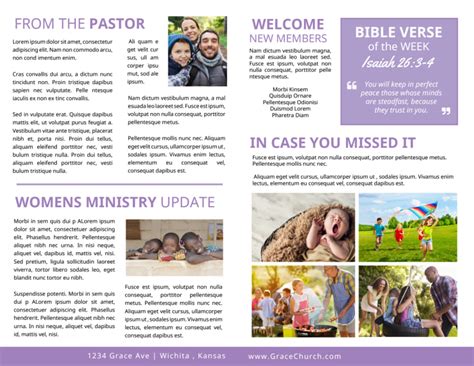 Church Weekly Bulletin Template | MyCreativeShop