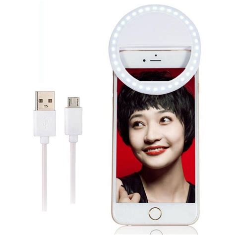 Amazon.com: Rechargeable Selfie Light, IRuiYinGo LED Lighted RingLight 3-Level Brightness Mini ...