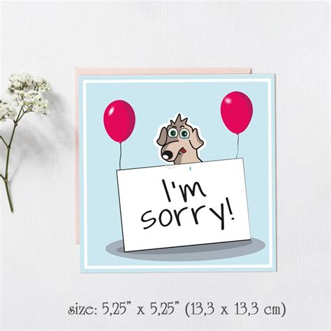 Im sorry card apology card Im sorry gift funny apology | Etsy