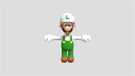 Wii - Super Mario Galaxy - Fire Luigi - Download Free 3D model by ...