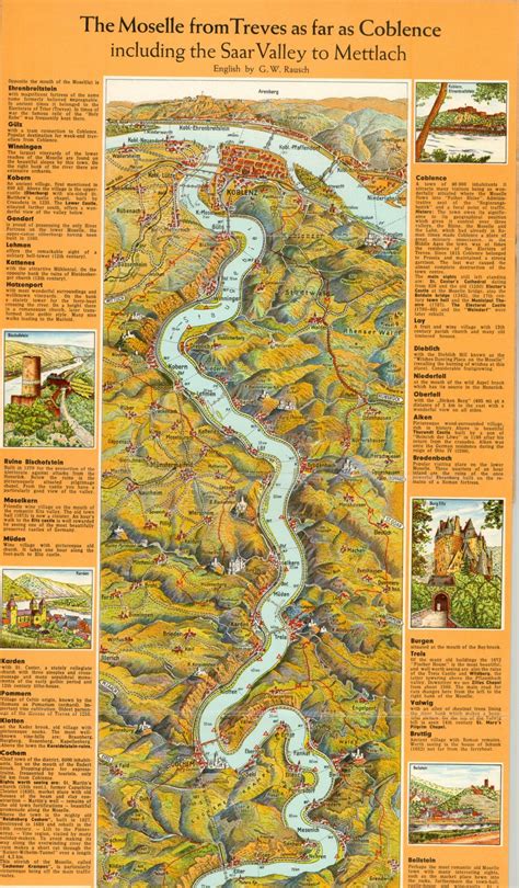 The Moselle Panorama and Guide | Curtis Wright Maps