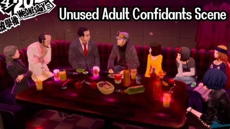 Unused Adult Confidants Scene - Persona 5 Royal - YouTube