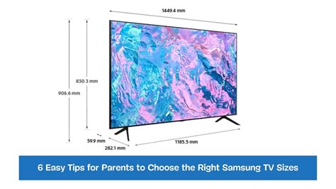 6 Easy Tips for Parents to Choose the Right Samsung TV Sizes