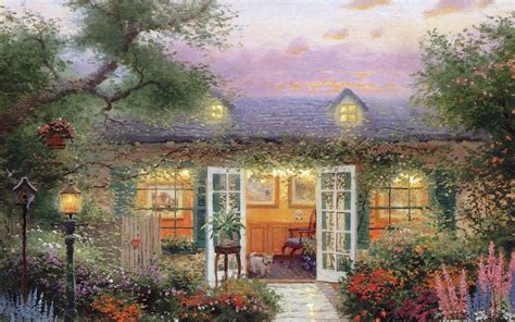 HugeDomains.com | Thomas kinkade art, Thomas kinkade paintings, Kinkade paintings