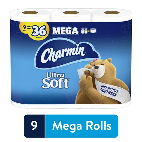 Buy Charmin Ultra Soft Toilet Paper, 9 Mega Rolls Online at Lowest ...