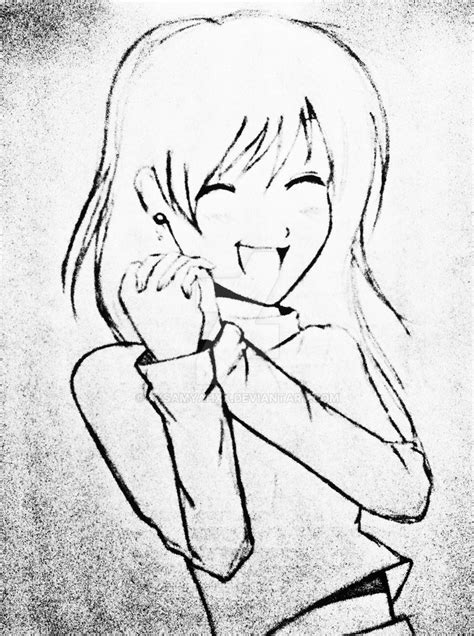 Happy Anime Girl by xXSamyahXx on DeviantArt